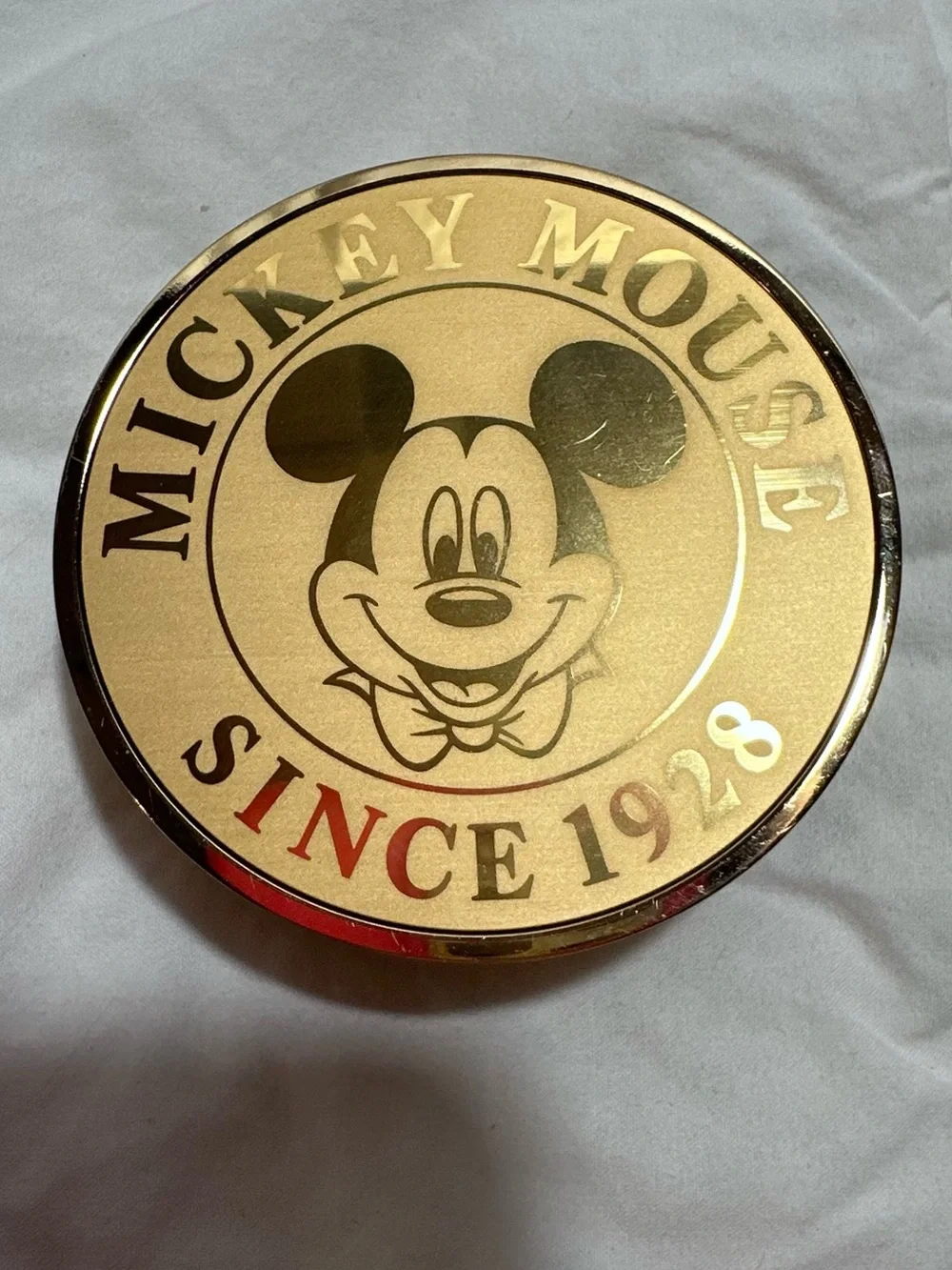 Disney Gold Mickey Mouse Wall Clock